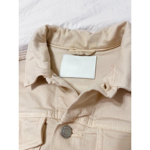 Everlane The Limited Edition 01 Cropped Blush Denim Jacket - Picture 5 of 9